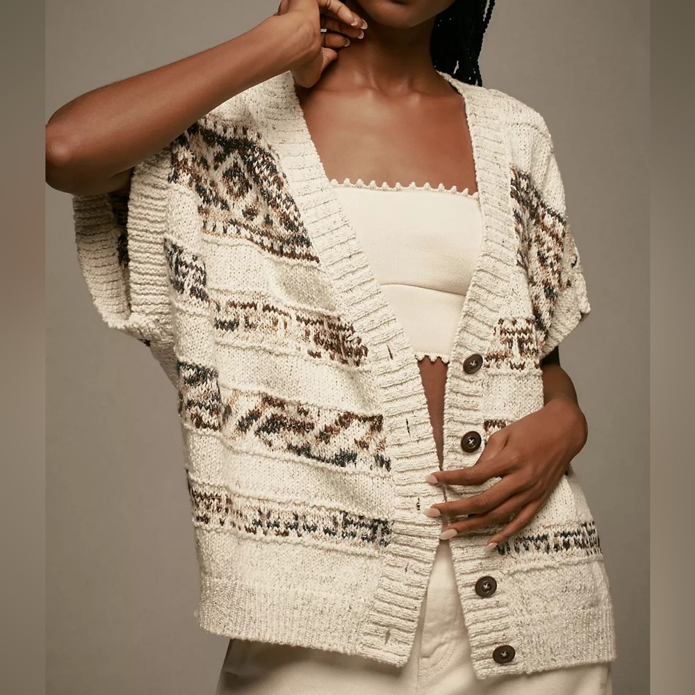 Pilcro Cocoon Cardigan Sweater Vest